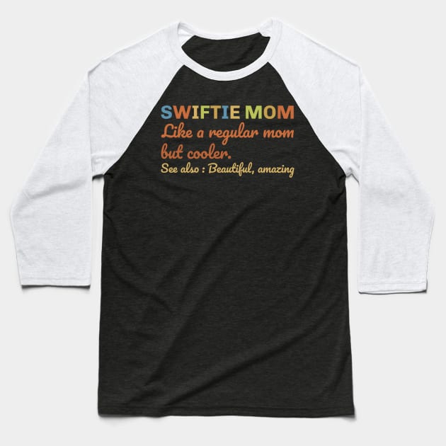 Swiftie Mom Valentine Day Vintage Baseball T-Shirt by GKalArt